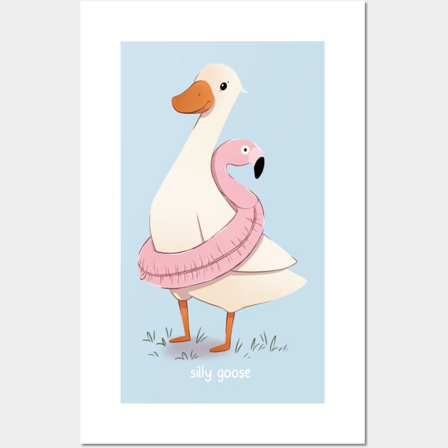 Silly goose Wall Art by Melissa Jan